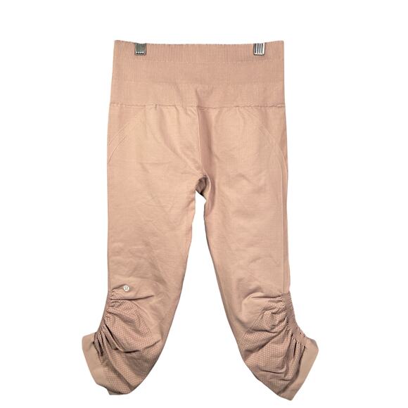 Lululemon Awakening Leggings x Taryn Toomey Misty Mauve 4 Cropped Athleisure - Picture 2 of 4